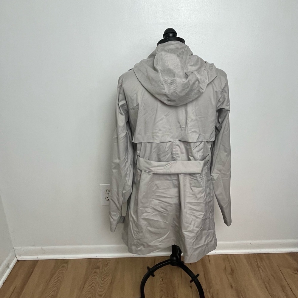 NWT Columbia Gray Hooded Long Sleeve Rain Coat Jacket Size Small - Picture 3 of 11